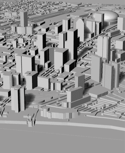 NEW ORLEANS, Skyline 3d map 3d model