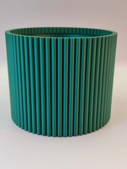 Round Ribbed Planter 3d model
