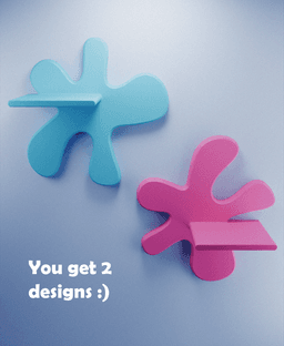 Splash Wall Shelf Set 3d model