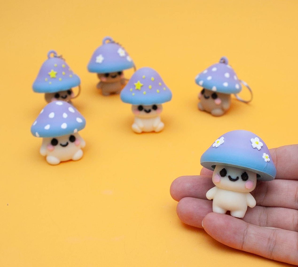 Cute Mushrooms Clicker Collection 3d model