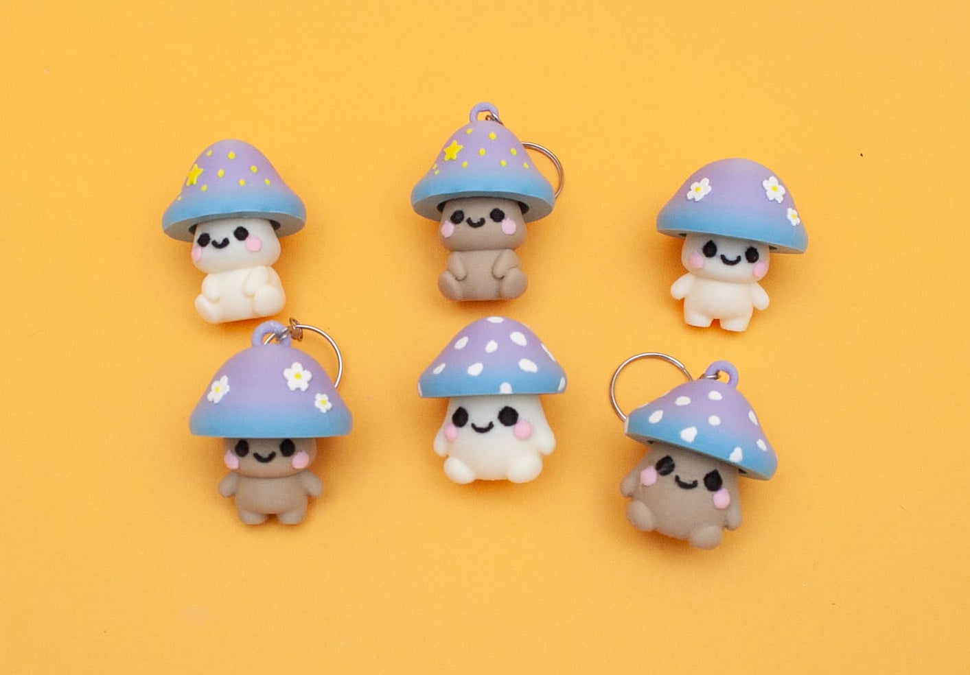 Cute Mushrooms Clicker Collection 3d model