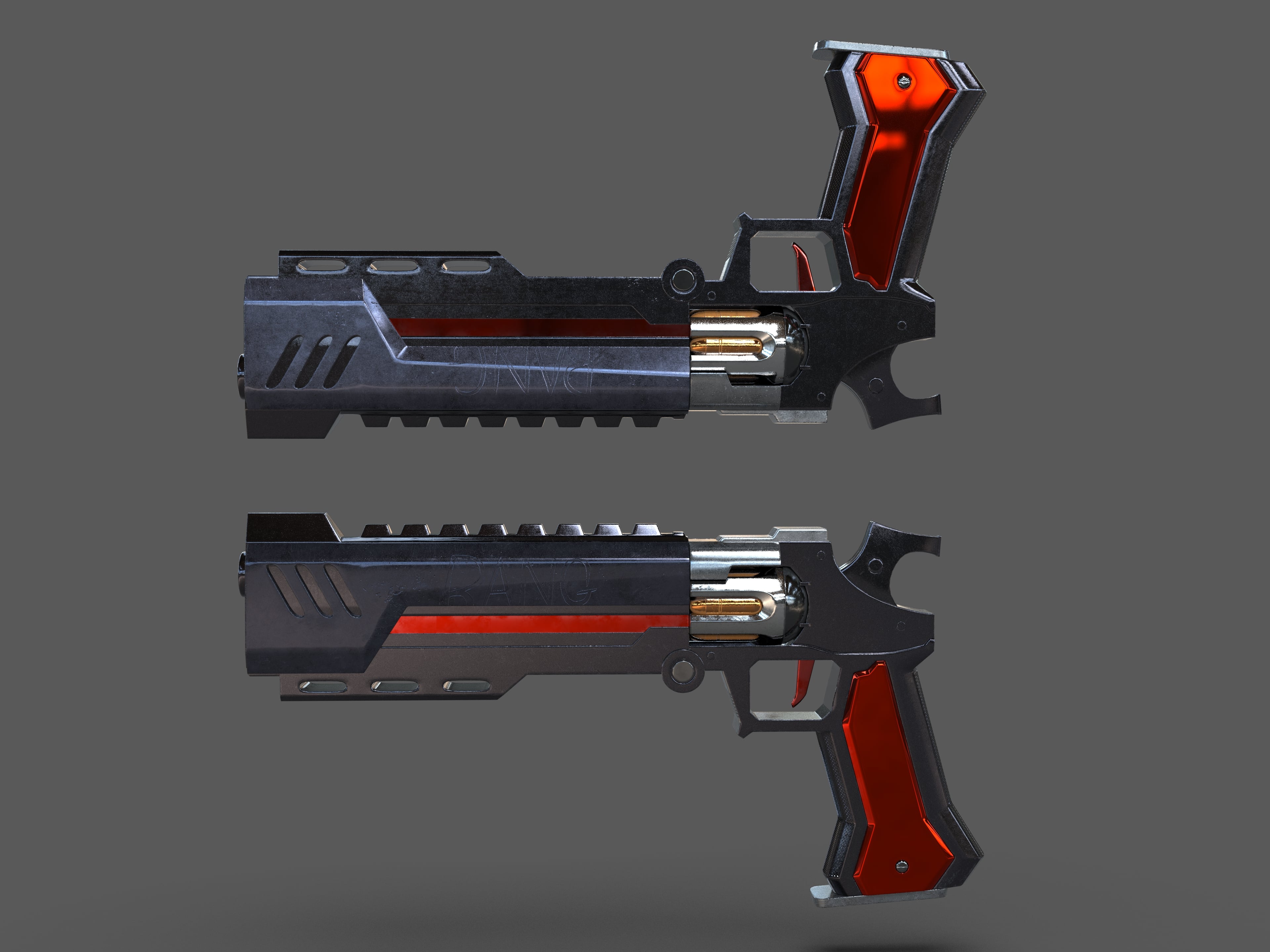 Marvel Rivals Deadpool Pistol 3d model