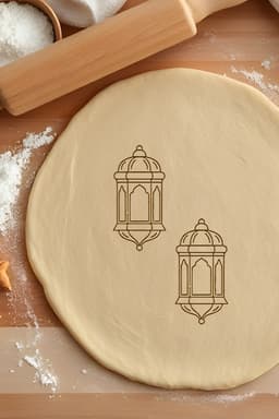 Oil Lamp Cookie Cutter, Biscuit Cutter 3d model