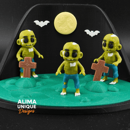 Tiny Zombies / Articulated Fidget Toy 3d model