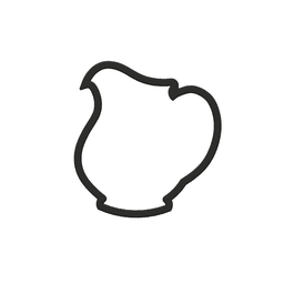 Pitcher Cookie Cutter STL File - 4 inches 3d model