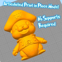 Fluffy Pirate Otter 3d model