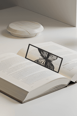 Butterfly Bookmark, Gift Idea 3d model