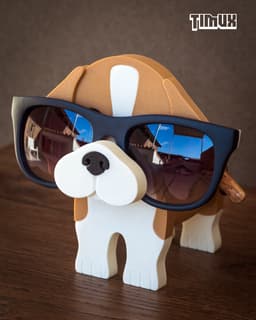 BEAGLE GLASSES HOLDER 3d model