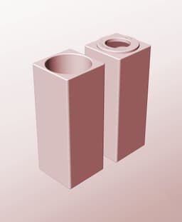 CS68-190-P Stacking pierced component box bin for makers 3d model