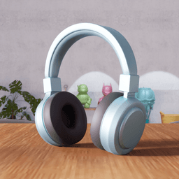 Modern Headphones Figure 3d model