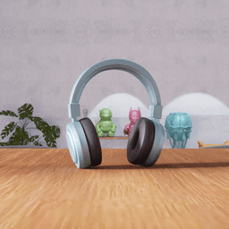 Modern Headphones Figure 3d model