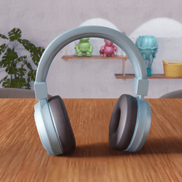 Modern Headphones Figure 3d model