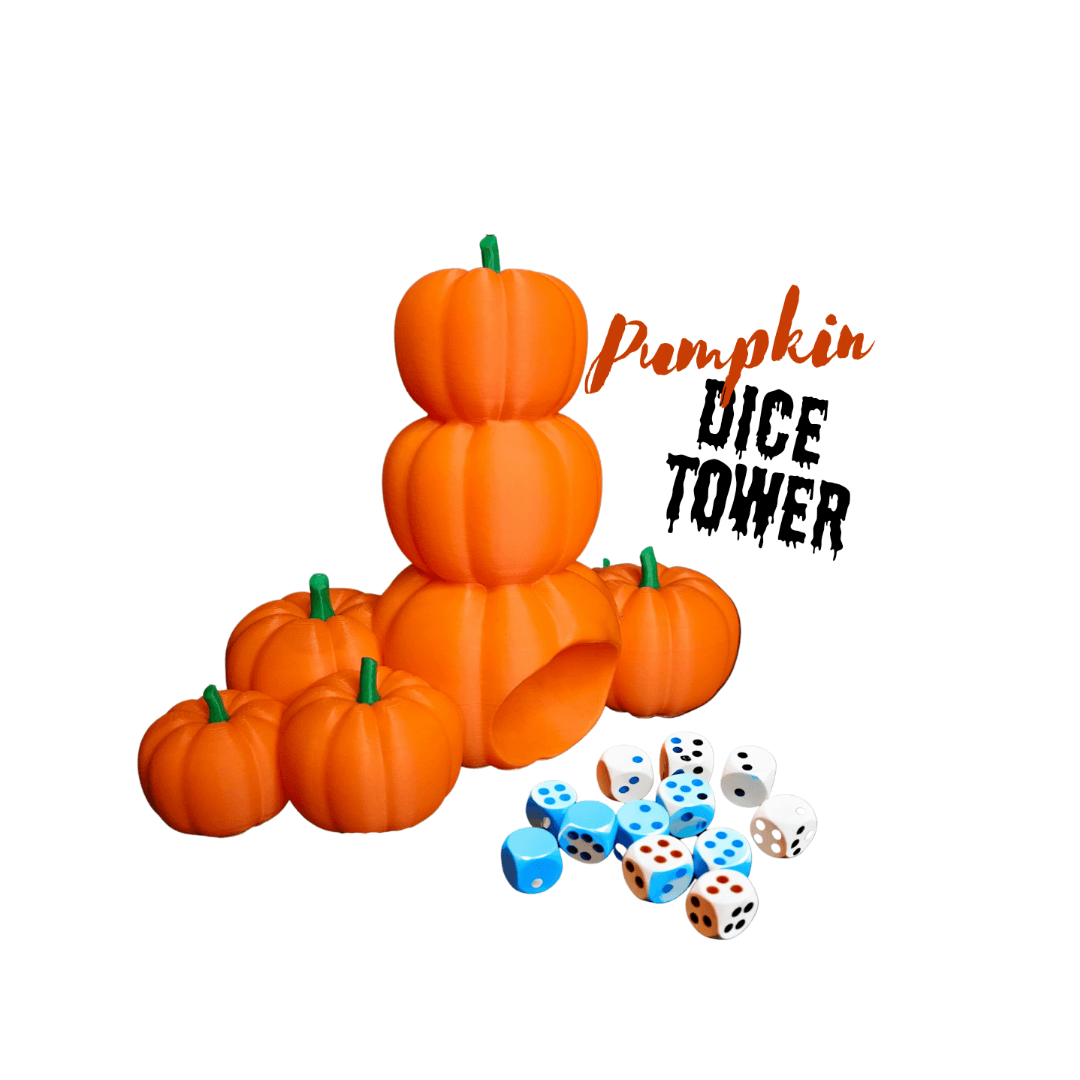Pumpkin Dice Tower 3d model