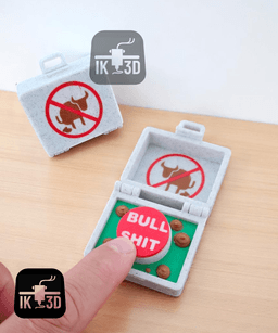 Bullshit Briefcase Clicker Toy / Easy to Print / 3MF Included 3d model