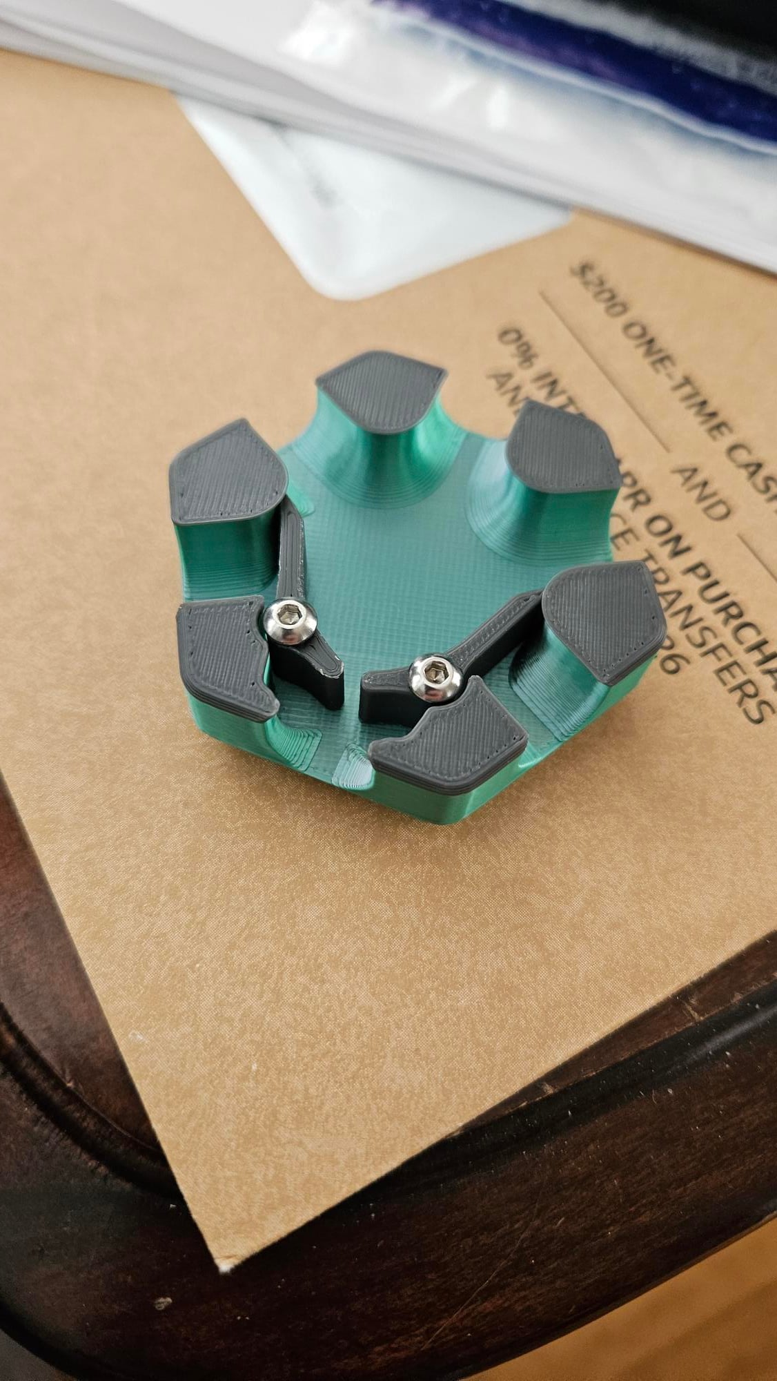 really pops with 2 color layer and works great ! I used 14mm button screws, the perfect length to put them almost flush with bottom