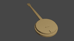 Low Poly Banjo v2 3d model