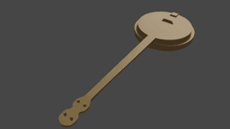 Low Poly Banjo v2 3d model