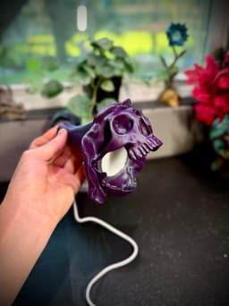 Hanging Skull flower light 3d model