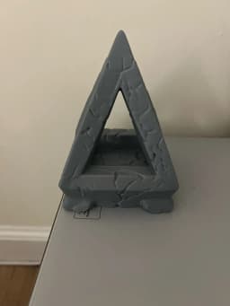 Obelisk Desk Tray - Weathered Pyramid Display 3d model