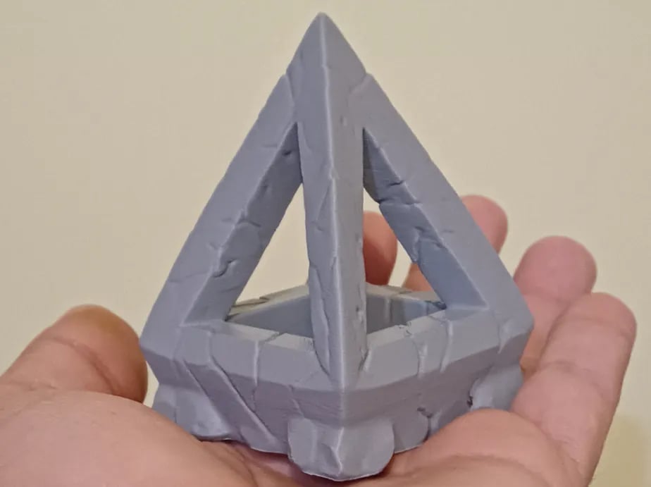 Obelisk Desk Tray - Weathered Pyramid Display 3d model