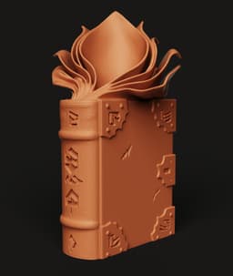 Ancient Spellbook Planter | Fantasy Wizard Home Decor 3d model