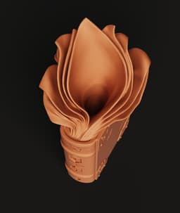 Ancient Spellbook Planter | Fantasy Wizard Home Decor 3d model