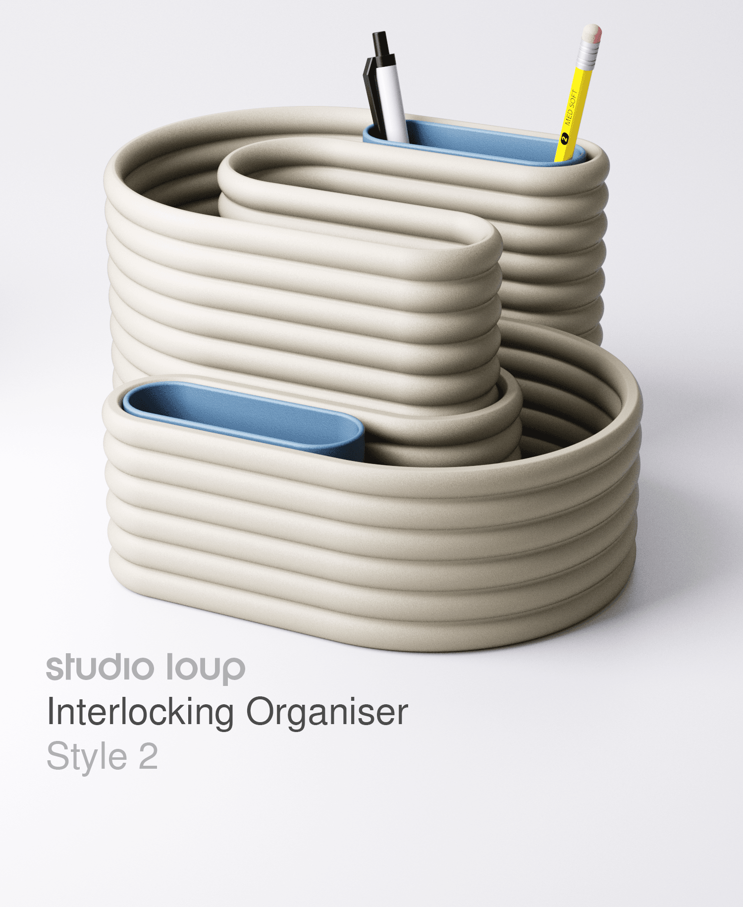 Interlocking Organiser Style 2 3d model