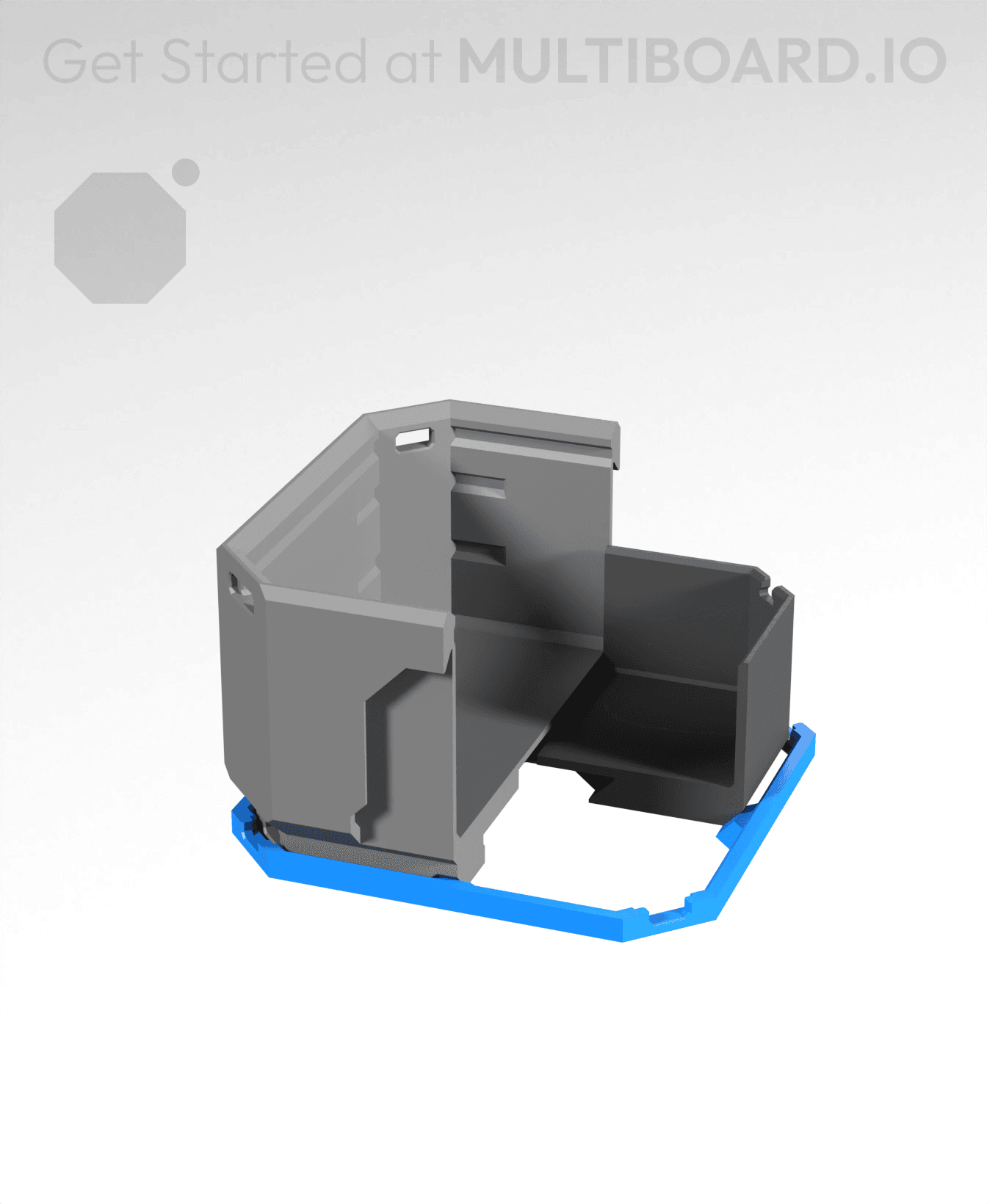 1x1 LU - Lite MultiBin Panel 3d model