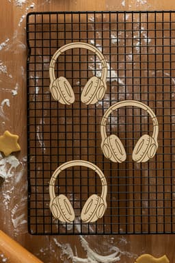 Headphone Cookie Cutter, Biscuit Cutter 3d model