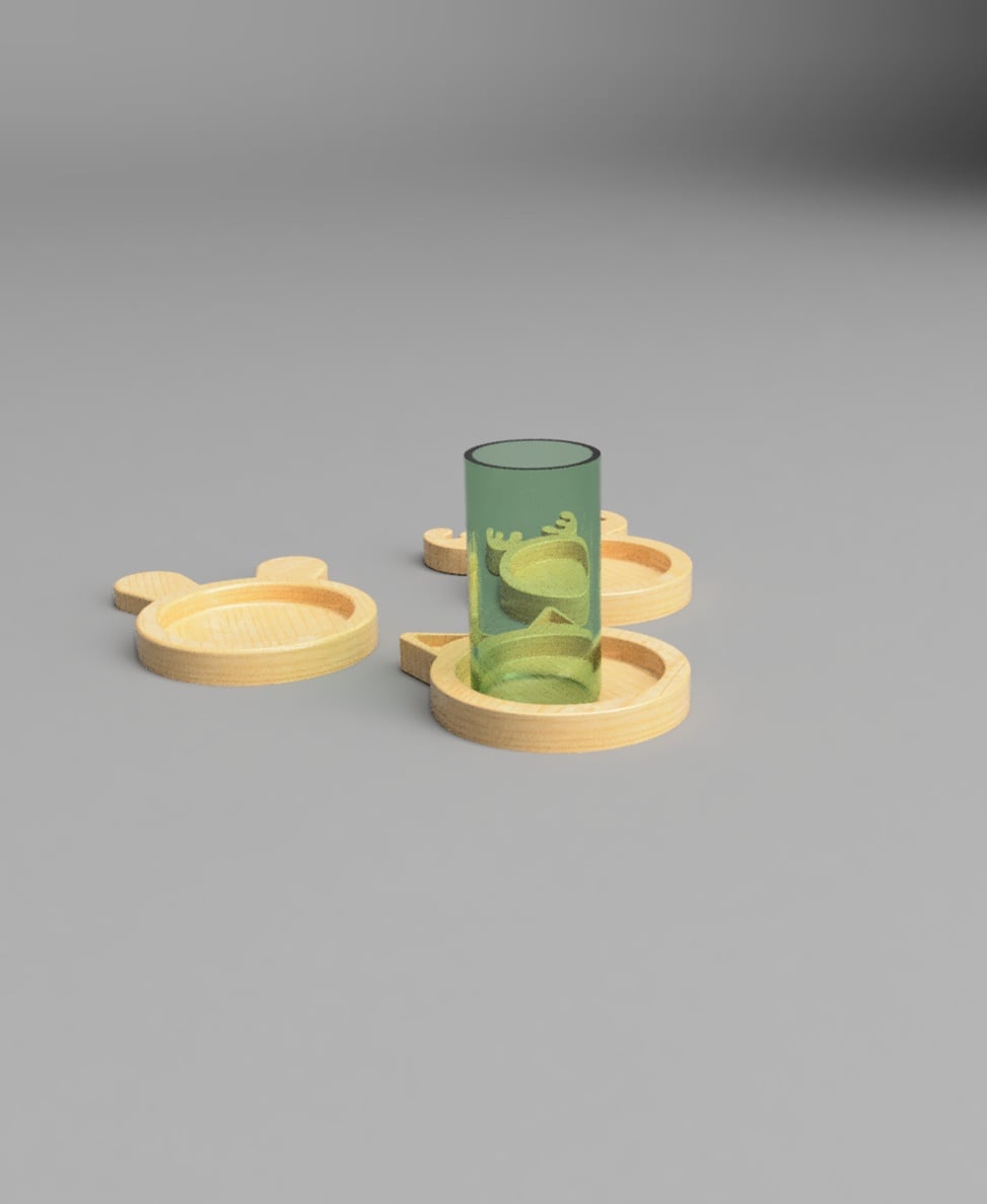 ANIMALS COASTER 3d model