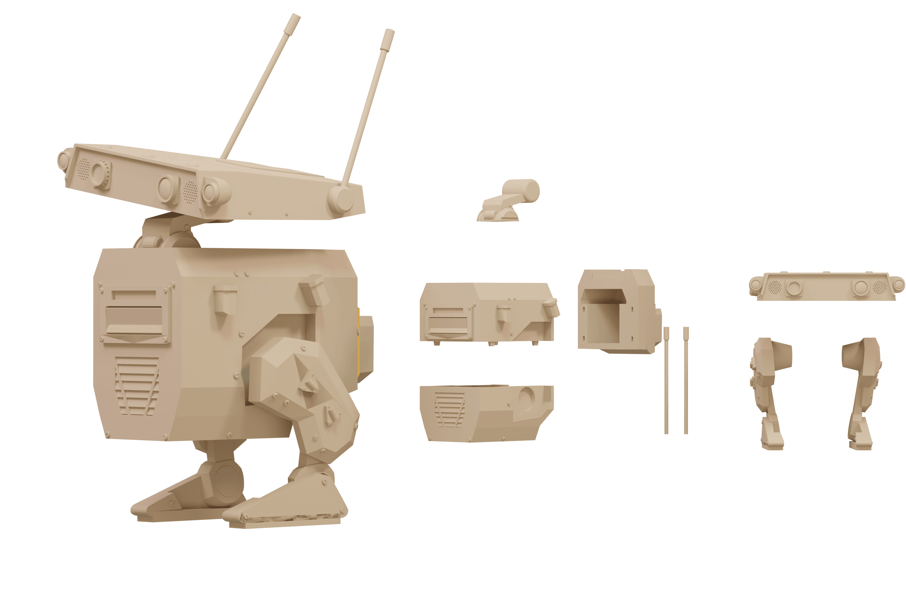 BDX Roaming Droid 3d model