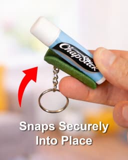 Universal Lip Balm Keychain Holder 3d model