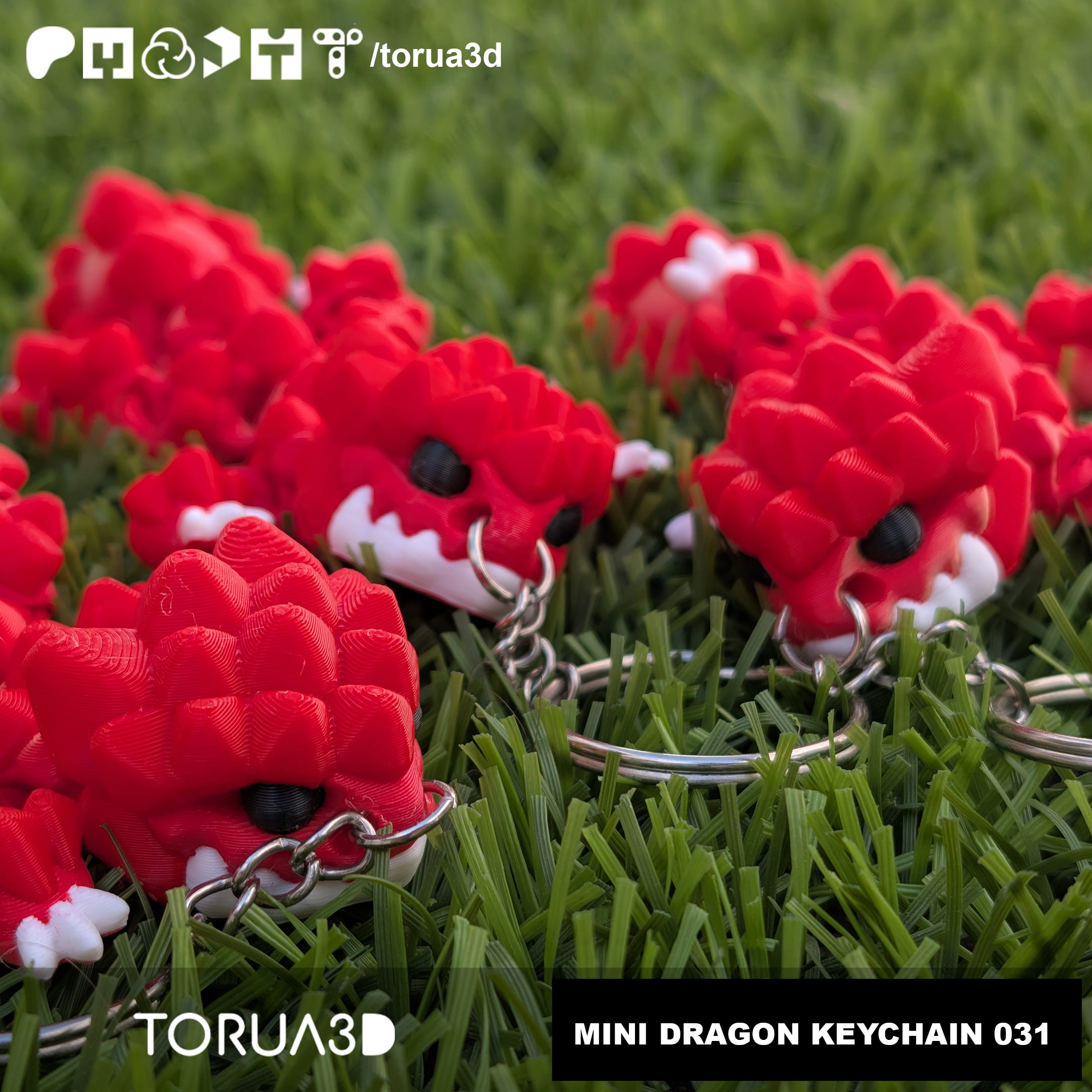 Mini dragon Keychain 031 3d model