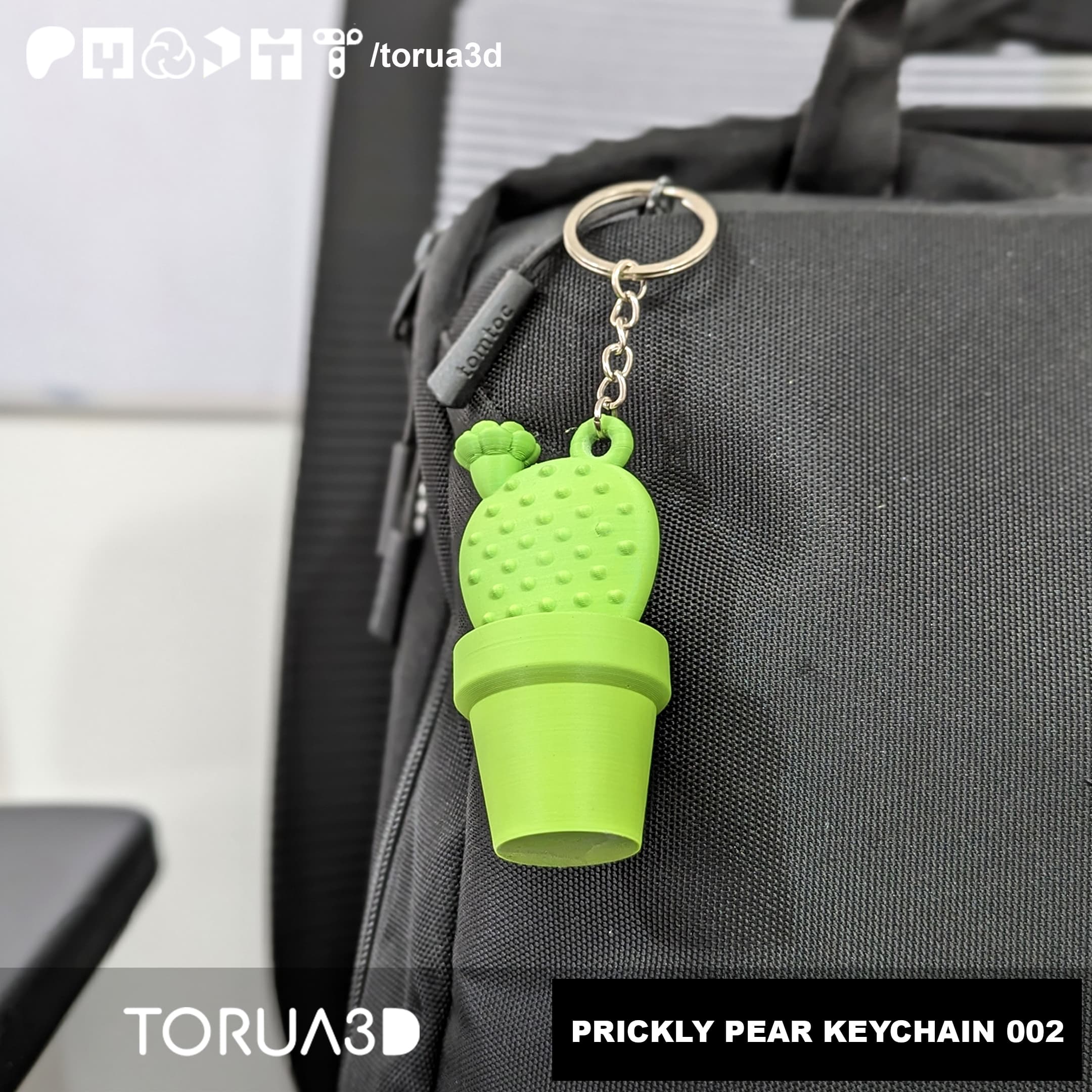 PRICKLY PEAR KEYCHAIN 002 - Cactus 3d model