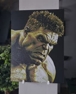 Hulk Hueforge 3D Printed Texture Wall Art 3d model