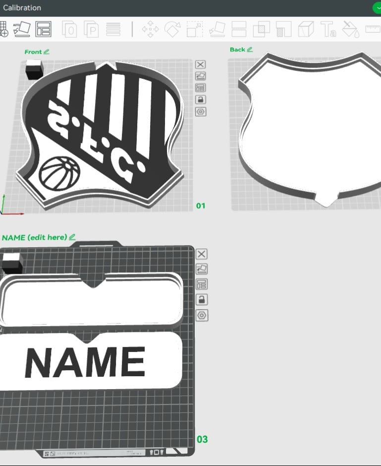 Santos F.C. Sign - LED Strip Compatible 3d model