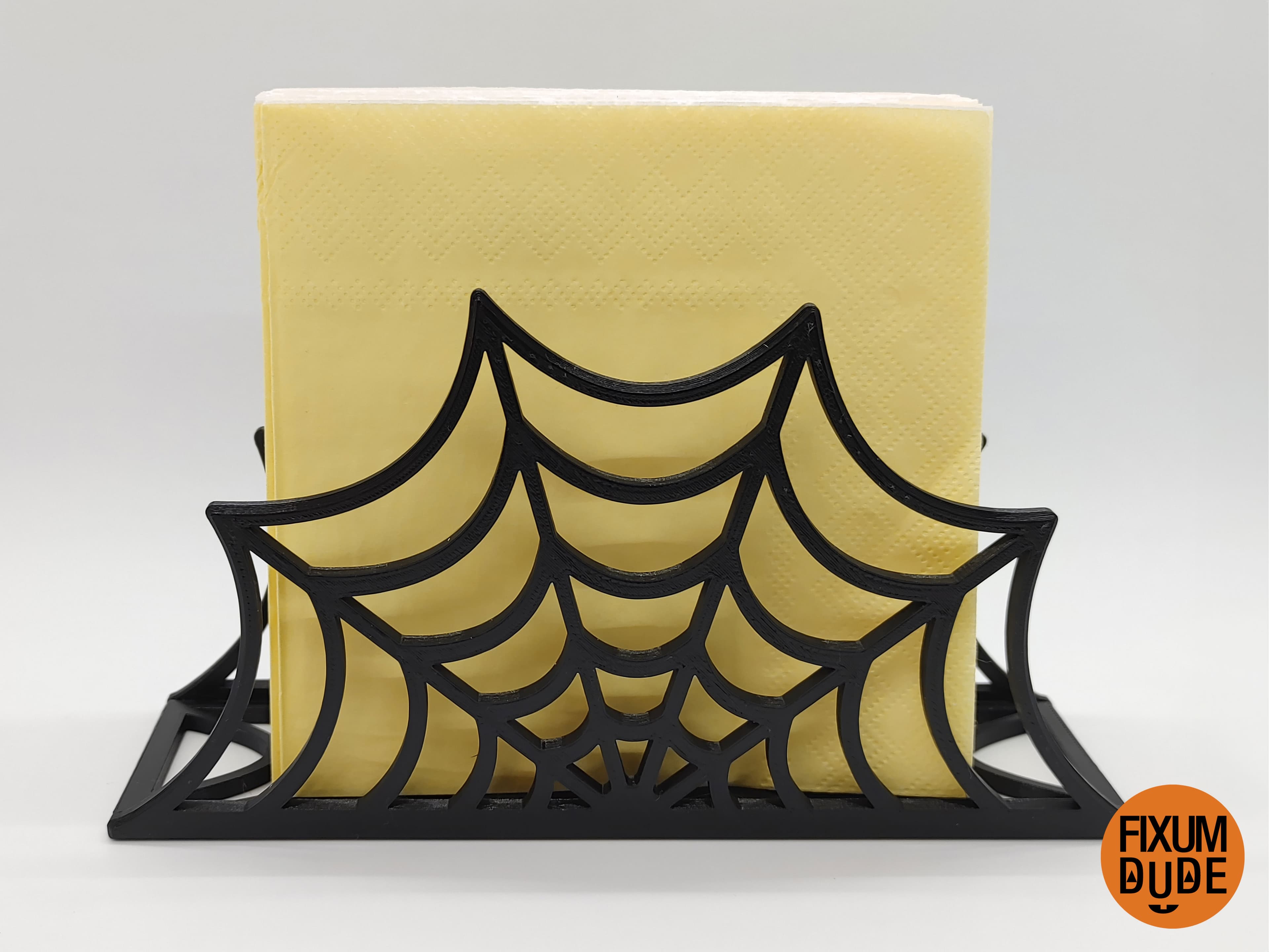 Snap Together Spiderweb Napkin Holder 3d model