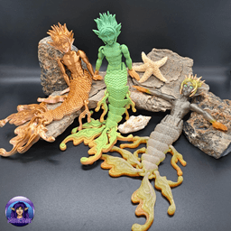 Merman Jesper - Articulated 3d model