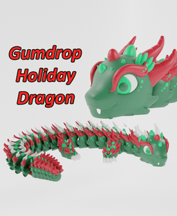 Articulated Dragon - Gumdrop 3d model