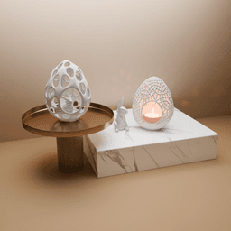 Easter egg candle holder 3d model