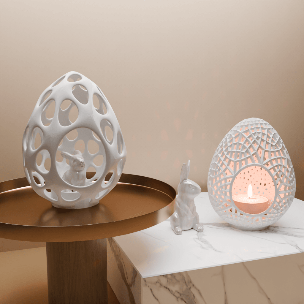 Easter egg candle holder 3d model