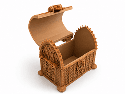 Ornate Gothic Treasure Chest 3d model