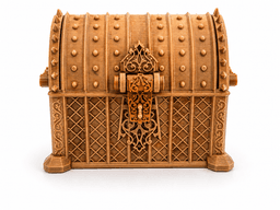 Ornate Gothic Treasure Chest 3d model