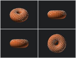 Bitten Doughnut 3d model