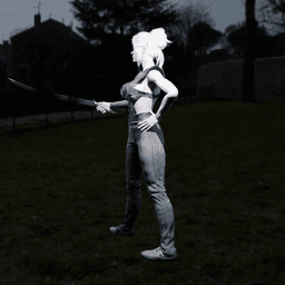 Drow-Inspired Elf Warrior Woman v2.0 3d model