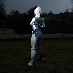 Drow-Inspired Elf Warrior Woman v2.0 3d model