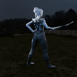 Drow-Inspired Elf Warrior Woman v2.0 3d model