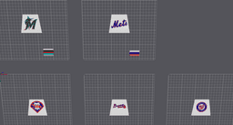 MLB NL East Torso Inserts 3d model
