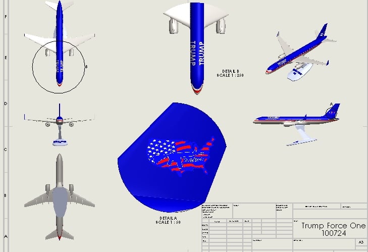 Trump Force One 101124.STL 3d model
