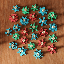 25 Pcs Snowflake Tea Light Holder Bundle 3d model